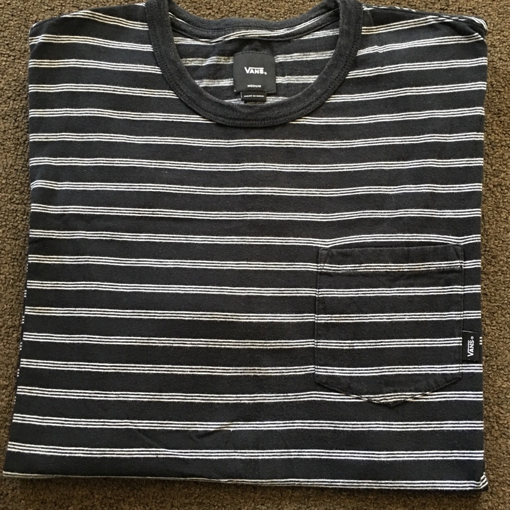 VANS STRIPED T-SHIRT